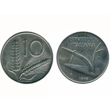 10 лир Италии 1976 г.