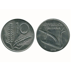 10 лир Италии 1978 г.