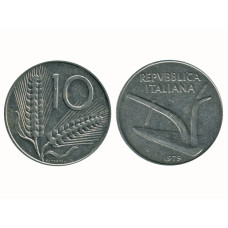10 лир Италии 1979 г.