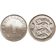 1 крона Эстонии 1995 г.