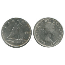10 центов Канады 1961 г.
