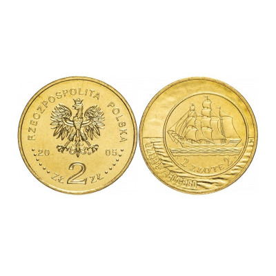 Монета 2 злотых Польши 2005 г. История злотого