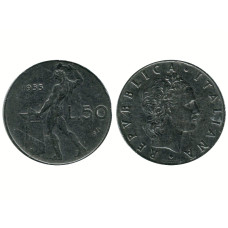 50 лир Италии 1955 г.