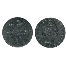 50 лир Италии 1965 г.