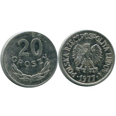 20 грошей Польши 1977 г.