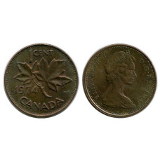 1 цент Канады 1974 г.