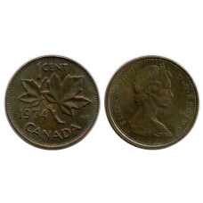 1 цент Канады 1974 г.