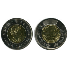 2 доллара Канады 2015 г., 200 лет со дня рождения Джона Макдональда