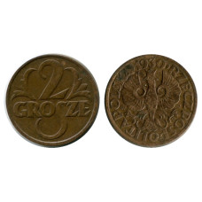 2 гроша Польши 1930 г.
