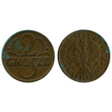 2 гроша Польши 1934 г.