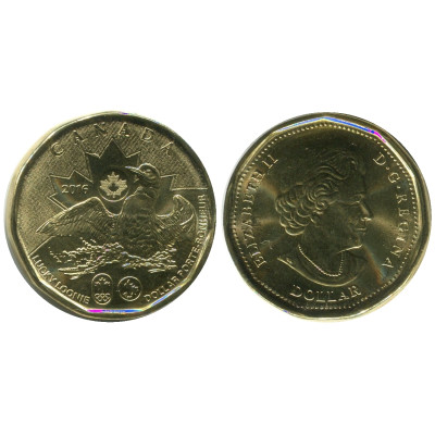 Монета 1 доллар Канады 2016 г., XXXI Олимпийские игры в Рио-де-Жанейро