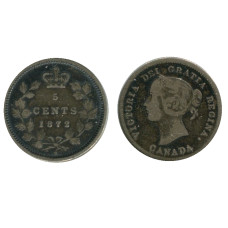 5 центов Канады 1872 г.