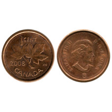 1 цент Канады 2008 г.