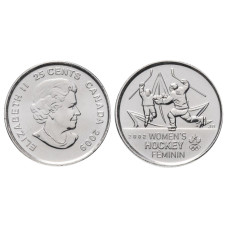25 центов Канады 2009 г., Победа женской сборной по хоккею на олимпиаде Солт-Лейк-Сити 2002