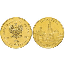 2 злотых Польши 2009 г., Ченстохова 2 злотых Польши 2009 г., Ченстохова