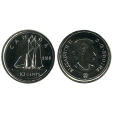 10 центов Канады 2016 г.