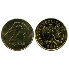2 гроша Польши 2011 г.