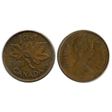 1 цент Канады 1981 г.
