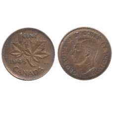 1 цент Канады 1945 г.