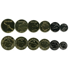 Набор из 6-ти монетовидных жетонов 2013 г.,Республика Саха (Якутия)