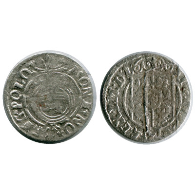 Серебряная монета Польский полторак 1624 г. 11