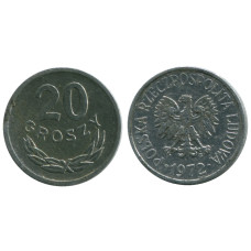 20 грошей Польши 1972 г.