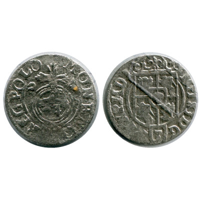 Серебряная монета Польский полторак 1624 г. 15