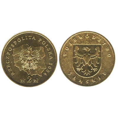 Монета 2 злотых Польши 2004 г., Силезское воеводство