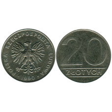 20 злотых Польши 1990 г.