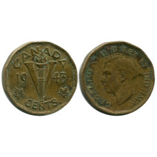 5 центов Канады 1943 г., Георг VI