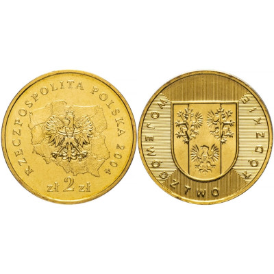 Монета 2 злотых Польши 2004 г., Лодзинское воеводство