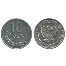 10 грошей Польши 1981 г.