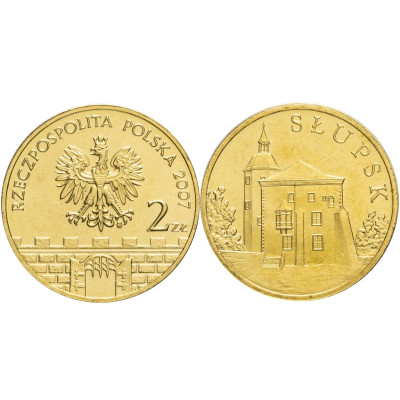 Монета 2 злотых Польши 2007 г., Слупск