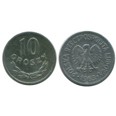 10 грошей Польши 1963 г.