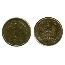 1 грош Польши 2010 г.
