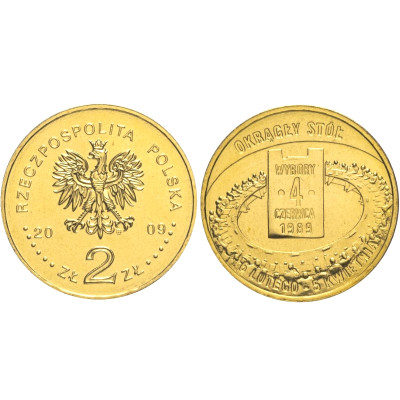 Монета 2 злотых Польши 2009 г., всеобщие выборы 4 июня 1989