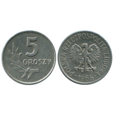 5 грошей Польши 1968 г.