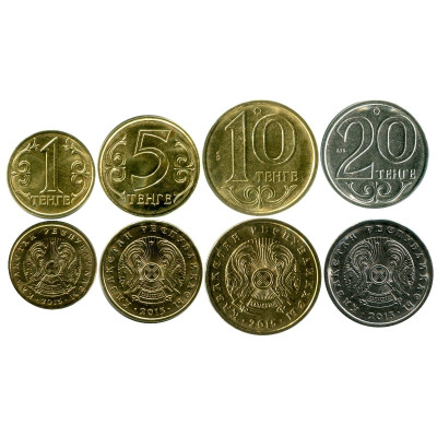 Монета Набор из 4-х монет Казахстана 2015 г. (магнитные)