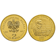 2 злотых Польши 2007 г., 125-летие со дня рождения Кароля Шимановского