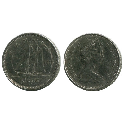 10 центов Канады 1975 г.