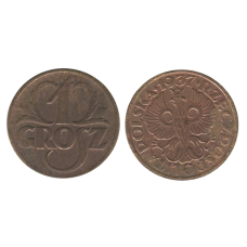 1 грош Польши 1937 г.