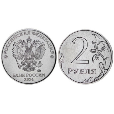 Монета 2 рубля 2024 г. регулярный чекан