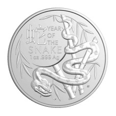 1 доллар Австралии 2025 г. Год Змеи Королевский монетный двор RAM