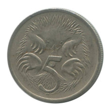 5 центов Австралии 1980 г.