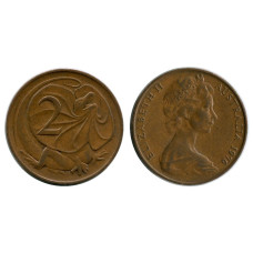 2 цента Австралии 1976 г., Плащеносная ящерица