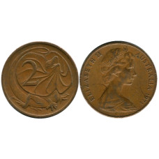 2 цента Австралии 1971 г., Плащеносная ящерица