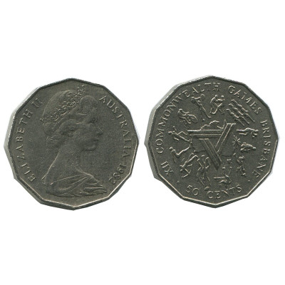 50 центов Австралии 1982 г., XII Игры Содружества