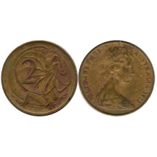 2 цента Австралии 1972 г., Плащеносная ящерица