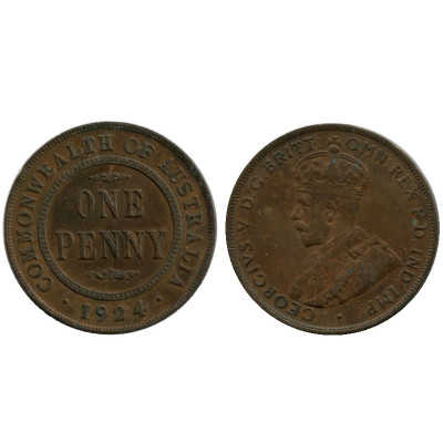 Монета 1 пенни Австралии 1924 г.