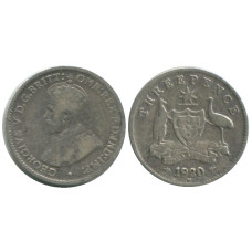 3 пенса Австралии 1920 г.